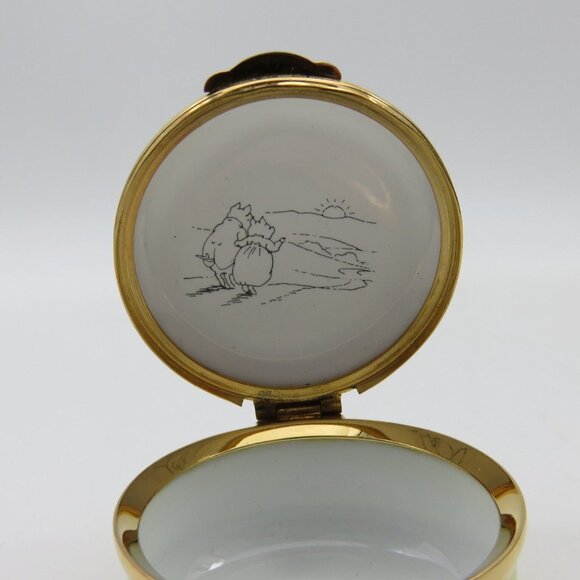 Beatrix Potter PIGLING BLAND Enamel Trinket Pill Box Crummles Vintage - Picture 7 of 10